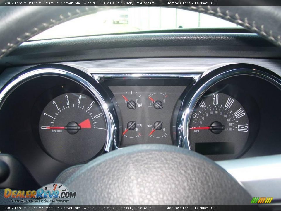 2007 Ford Mustang V6 Premium Convertible Windveil Blue Metallic / Black/Dove Accent Photo #6
