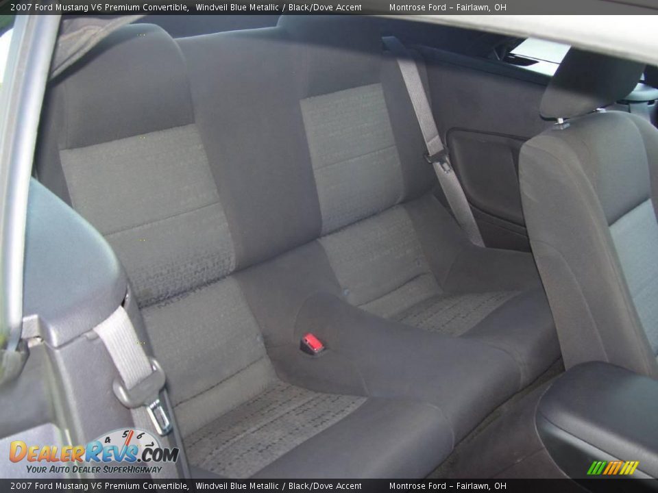 2007 Ford Mustang V6 Premium Convertible Windveil Blue Metallic / Black/Dove Accent Photo #8