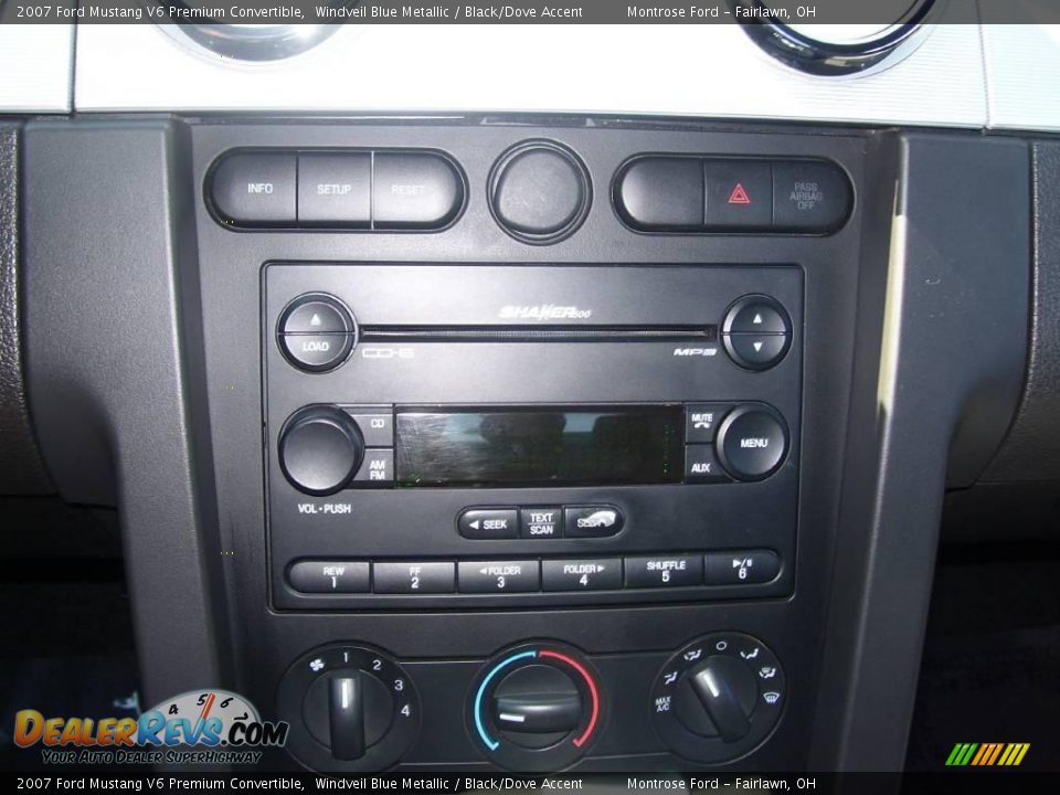 2007 Ford Mustang V6 Premium Convertible Windveil Blue Metallic / Black/Dove Accent Photo #9