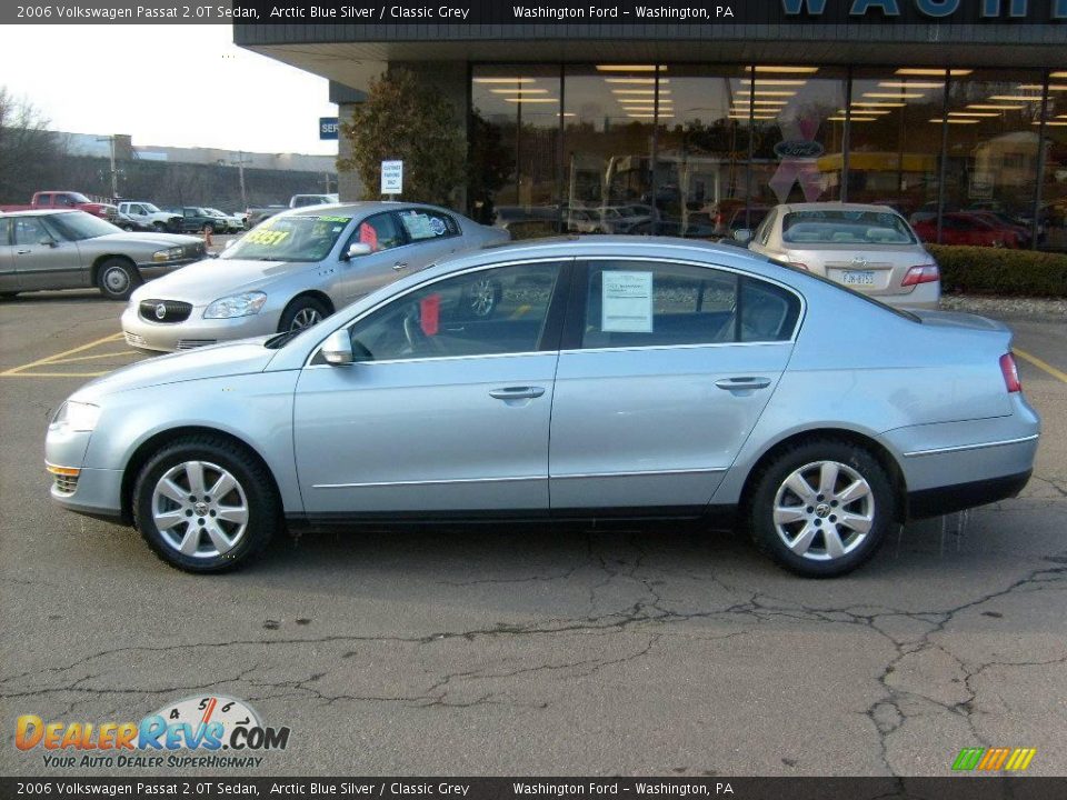 2006 Volkswagen Passat 2.0T Sedan Arctic Blue Silver / Classic Grey Photo #2