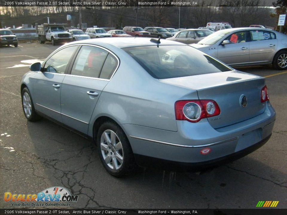 2006 Volkswagen Passat 2.0T Sedan Arctic Blue Silver / Classic Grey Photo #3