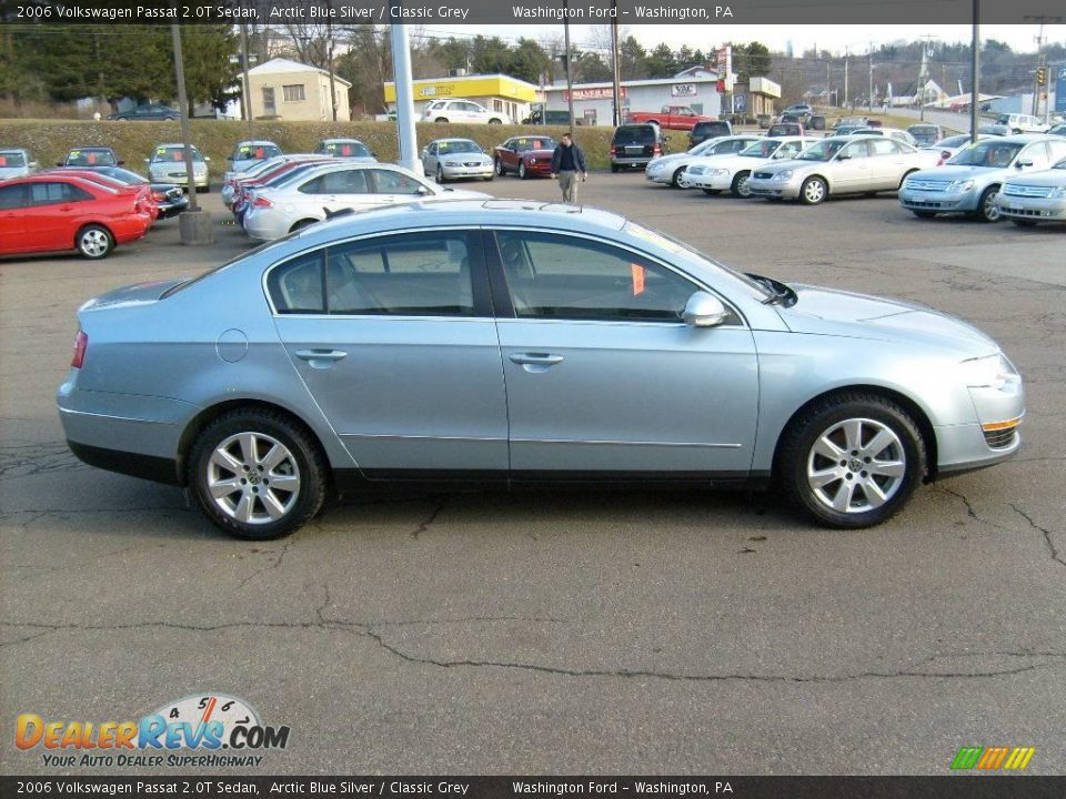 2006 Volkswagen Passat 2.0T Sedan Arctic Blue Silver / Classic Grey Photo #6