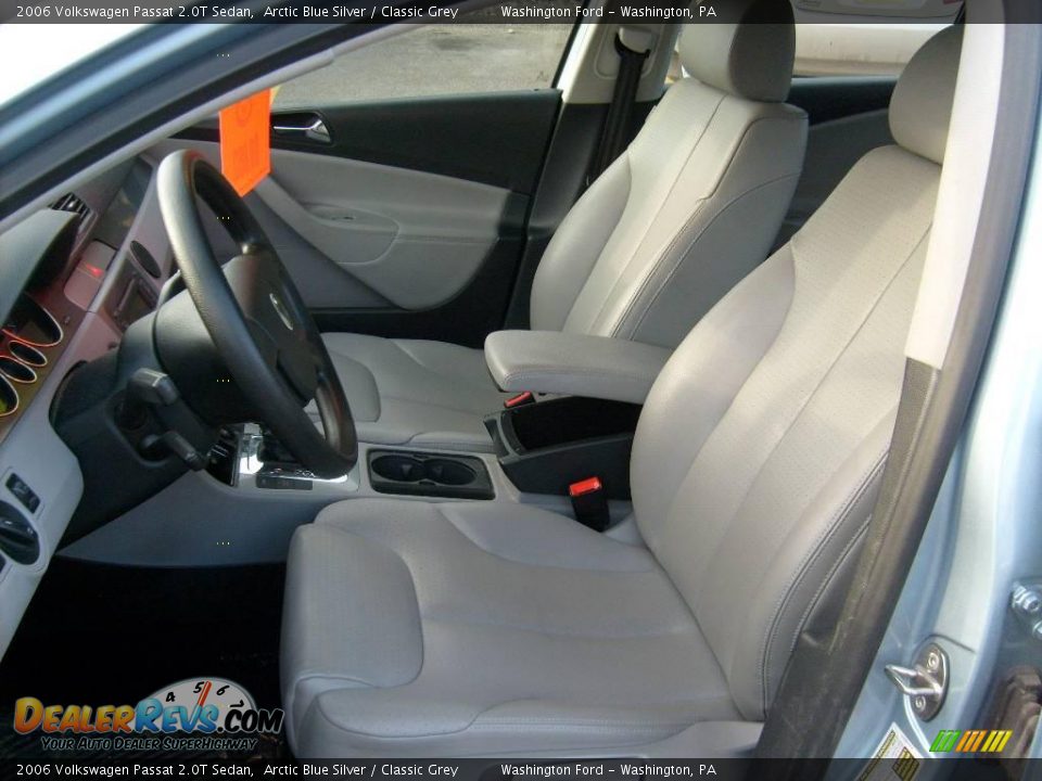 2006 Volkswagen Passat 2.0T Sedan Arctic Blue Silver / Classic Grey Photo #7