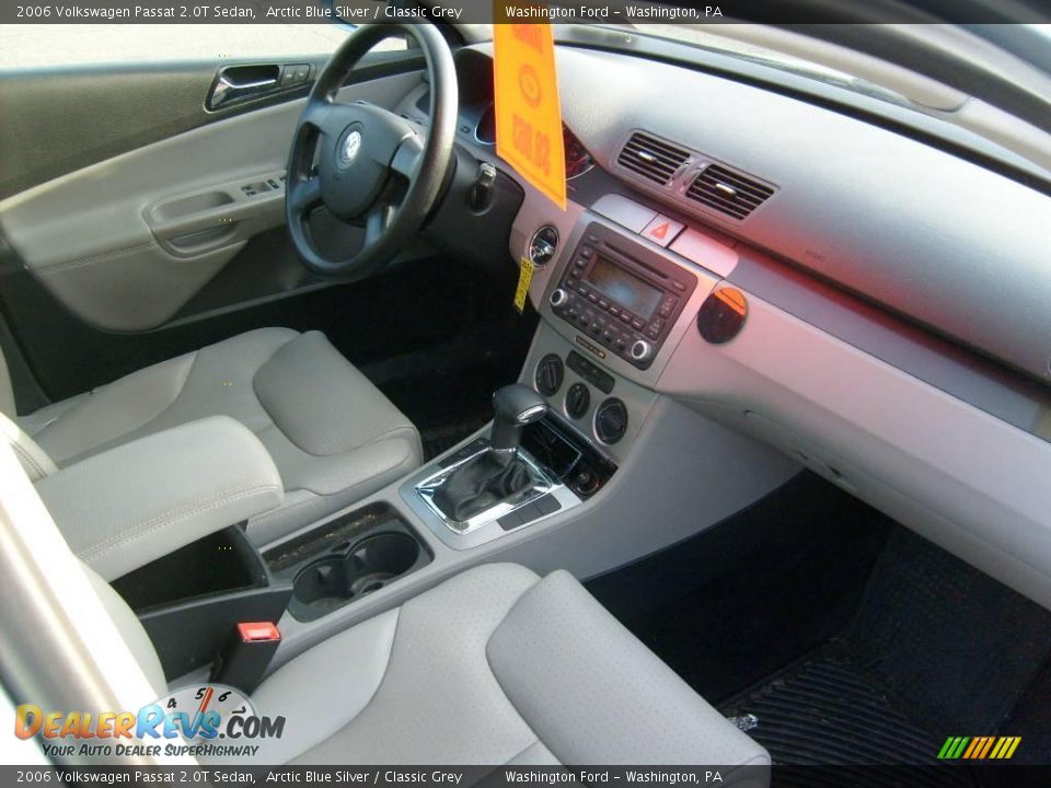 2006 Volkswagen Passat 2.0T Sedan Arctic Blue Silver / Classic Grey Photo #18