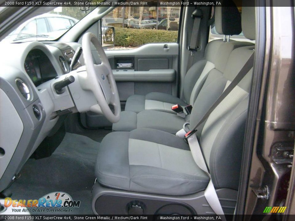 2008 Ford F150 XLT SuperCrew 4x4 Stone Green Metallic / Medium/Dark Flint Photo #7
