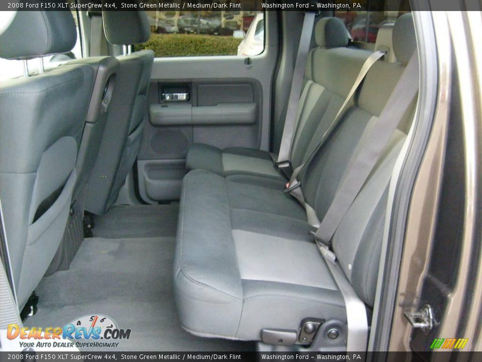 2008 Ford F150 XLT SuperCrew 4x4 Stone Green Metallic / Medium/Dark Flint Photo #8