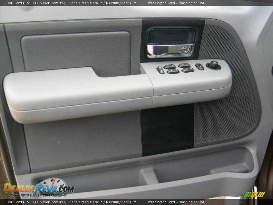 2008 Ford F150 XLT SuperCrew 4x4 Stone Green Metallic / Medium/Dark Flint Photo #12