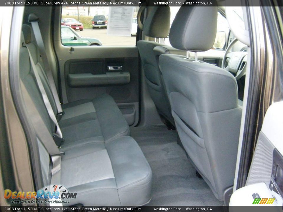 2008 Ford F150 XLT SuperCrew 4x4 Stone Green Metallic / Medium/Dark Flint Photo #16