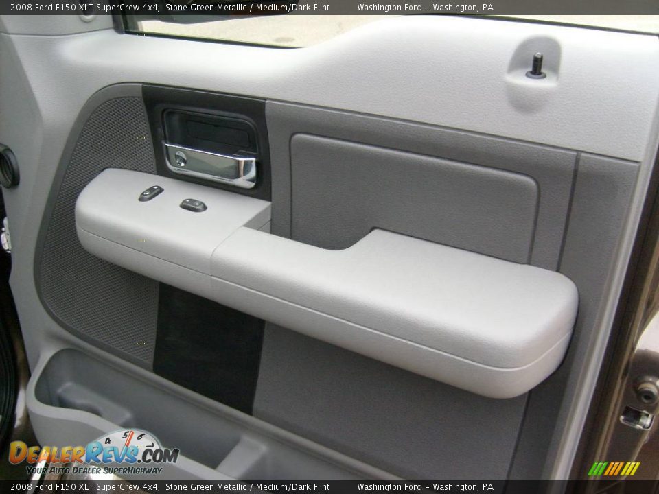 2008 Ford F150 XLT SuperCrew 4x4 Stone Green Metallic / Medium/Dark Flint Photo #18