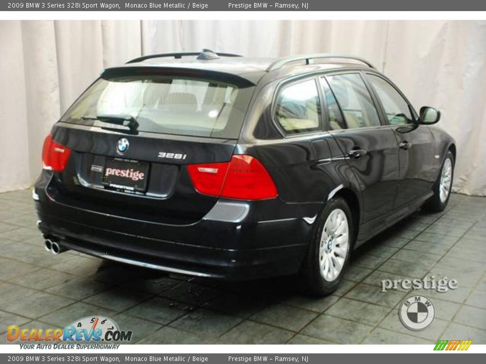 2009 BMW 3 Series 328i Sport Wagon Monaco Blue Metallic / Beige Photo #4