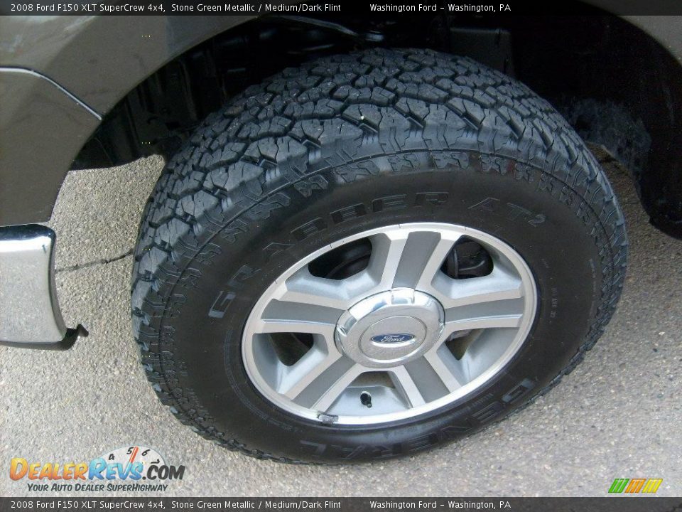 2008 Ford F150 XLT SuperCrew 4x4 Stone Green Metallic / Medium/Dark Flint Photo #19
