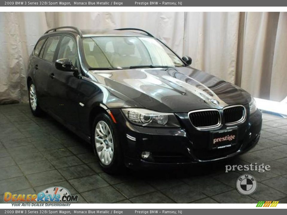 2009 BMW 3 Series 328i Sport Wagon Monaco Blue Metallic / Beige Photo #5