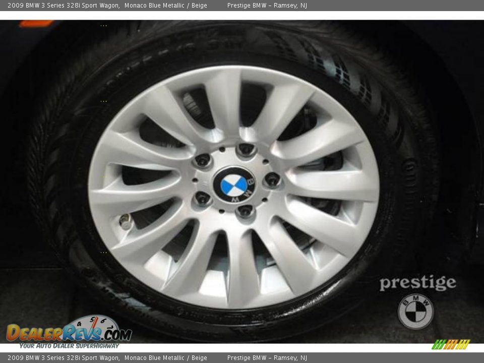 2009 BMW 3 Series 328i Sport Wagon Monaco Blue Metallic / Beige Photo #9