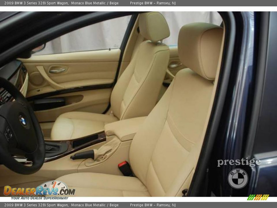 2009 BMW 3 Series 328i Sport Wagon Monaco Blue Metallic / Beige Photo #12