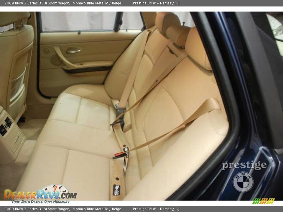 2009 BMW 3 Series 328i Sport Wagon Monaco Blue Metallic / Beige Photo #15