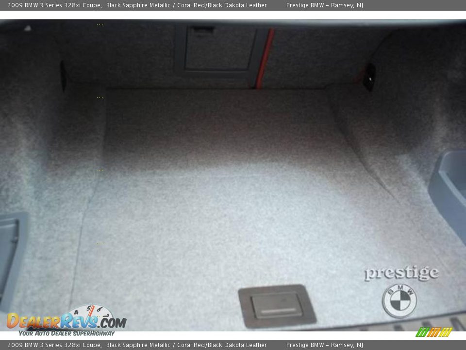 2009 BMW 3 Series 328xi Coupe Black Sapphire Metallic / Coral Red/Black Dakota Leather Photo #13