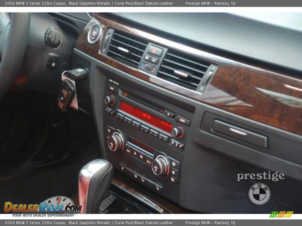 2009 BMW 3 Series 328xi Coupe Black Sapphire Metallic / Coral Red/Black Dakota Leather Photo #14
