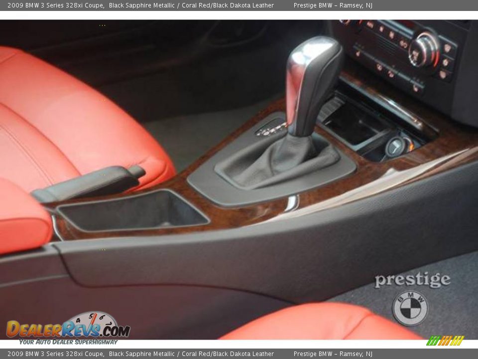 2009 BMW 3 Series 328xi Coupe Black Sapphire Metallic / Coral Red/Black Dakota Leather Photo #15