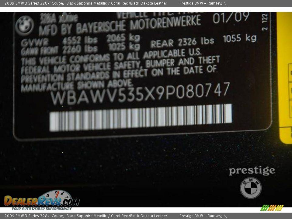 2009 BMW 3 Series 328xi Coupe Black Sapphire Metallic / Coral Red/Black Dakota Leather Photo #16
