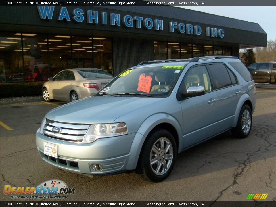 2008 Ford Taurus X Limited AWD Light Ice Blue Metallic / Medium Light Stone Photo #1