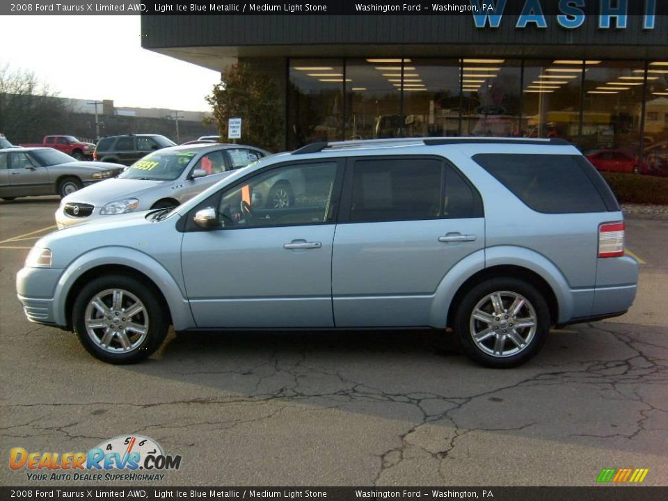 2008 Ford Taurus X Limited AWD Light Ice Blue Metallic / Medium Light Stone Photo #2