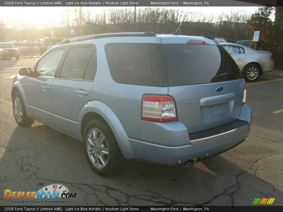 2008 Ford Taurus X Limited AWD Light Ice Blue Metallic / Medium Light Stone Photo #3