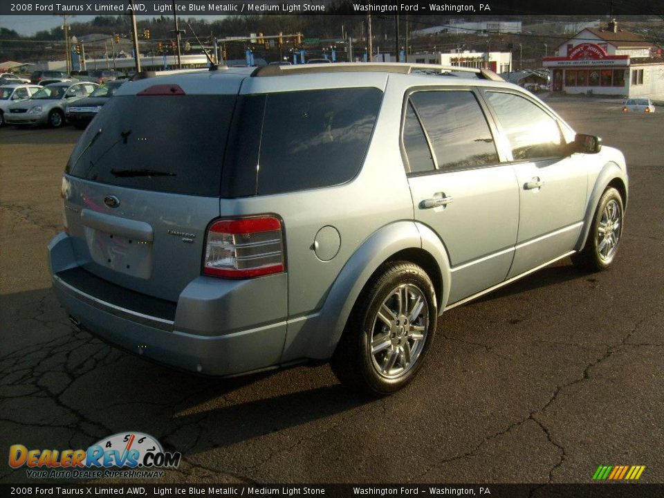 2008 Ford Taurus X Limited AWD Light Ice Blue Metallic / Medium Light Stone Photo #5