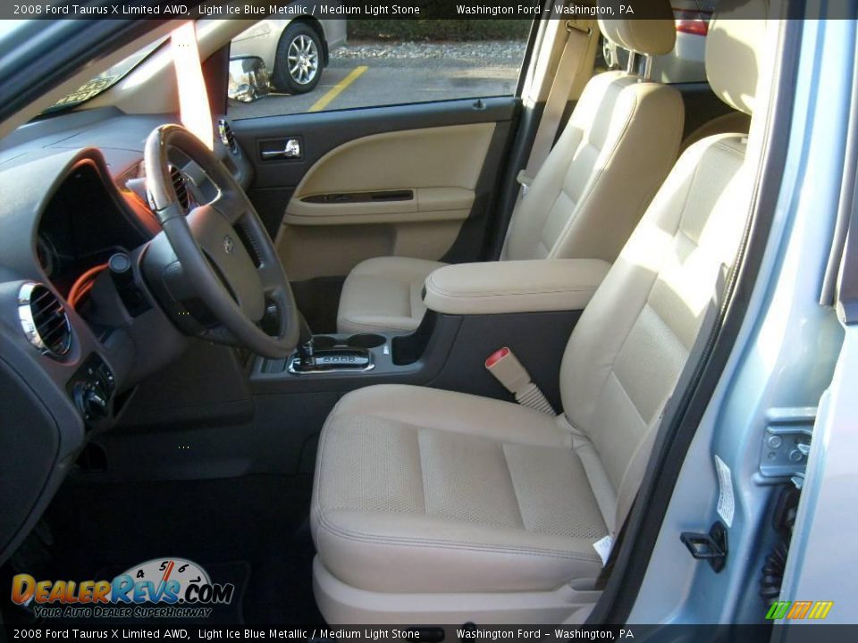 2008 Ford Taurus X Limited AWD Light Ice Blue Metallic / Medium Light Stone Photo #7