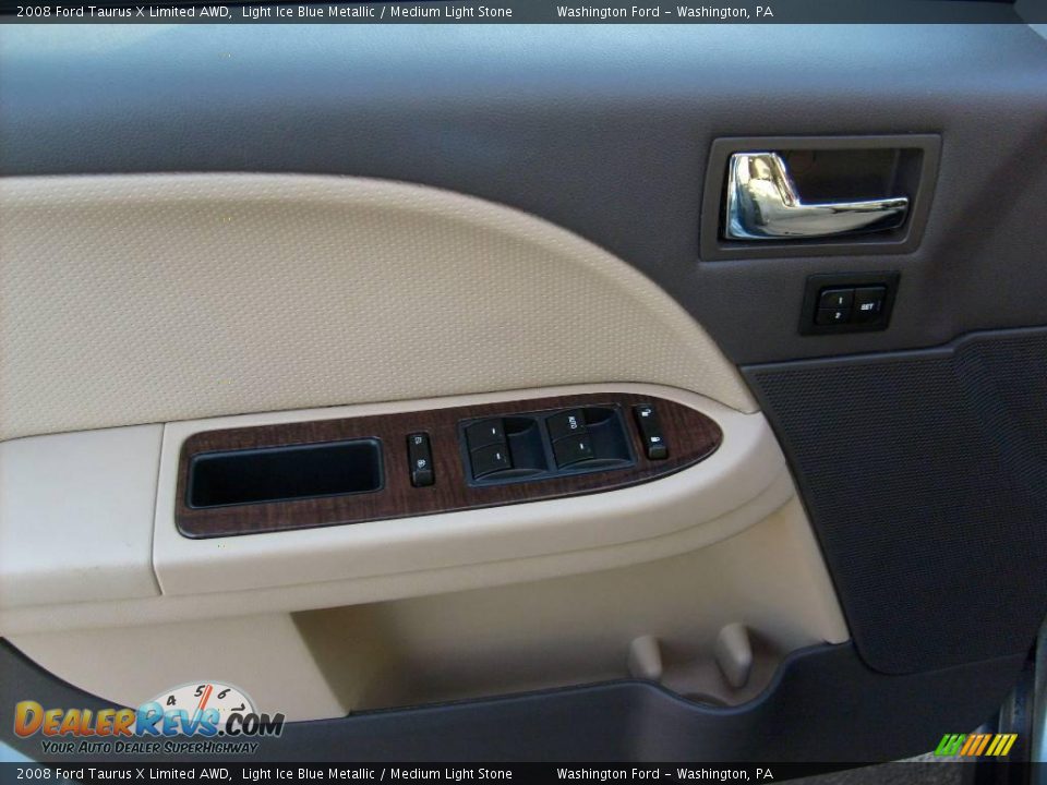 2008 Ford Taurus X Limited AWD Light Ice Blue Metallic / Medium Light Stone Photo #13
