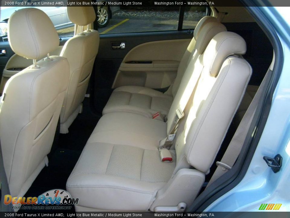 2008 Ford Taurus X Limited AWD Light Ice Blue Metallic / Medium Light Stone Photo #14