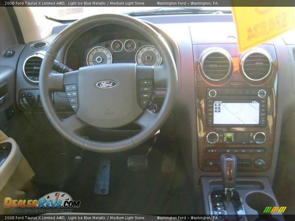 2008 Ford Taurus X Limited AWD Light Ice Blue Metallic / Medium Light Stone Photo #15