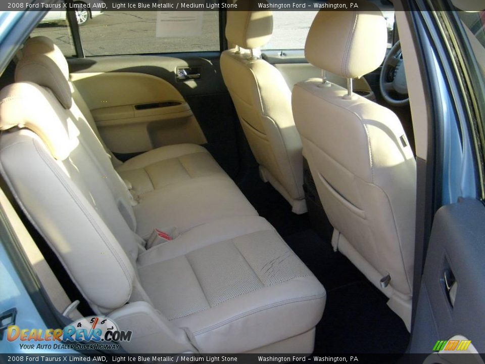2008 Ford Taurus X Limited AWD Light Ice Blue Metallic / Medium Light Stone Photo #17