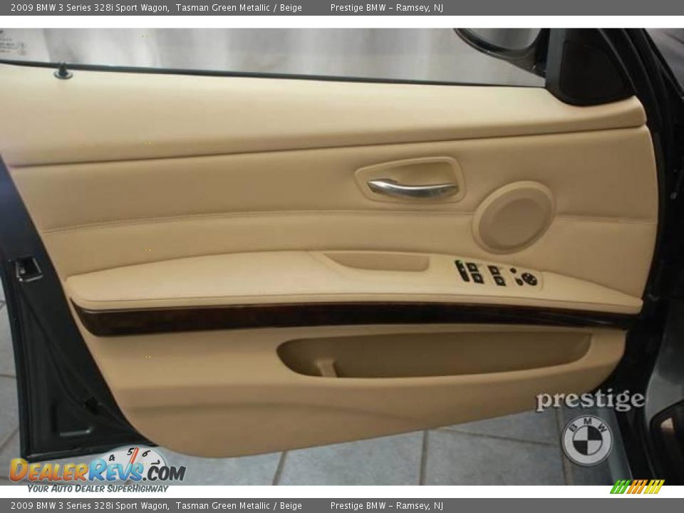 2009 BMW 3 Series 328i Sport Wagon Tasman Green Metallic / Beige Photo #7