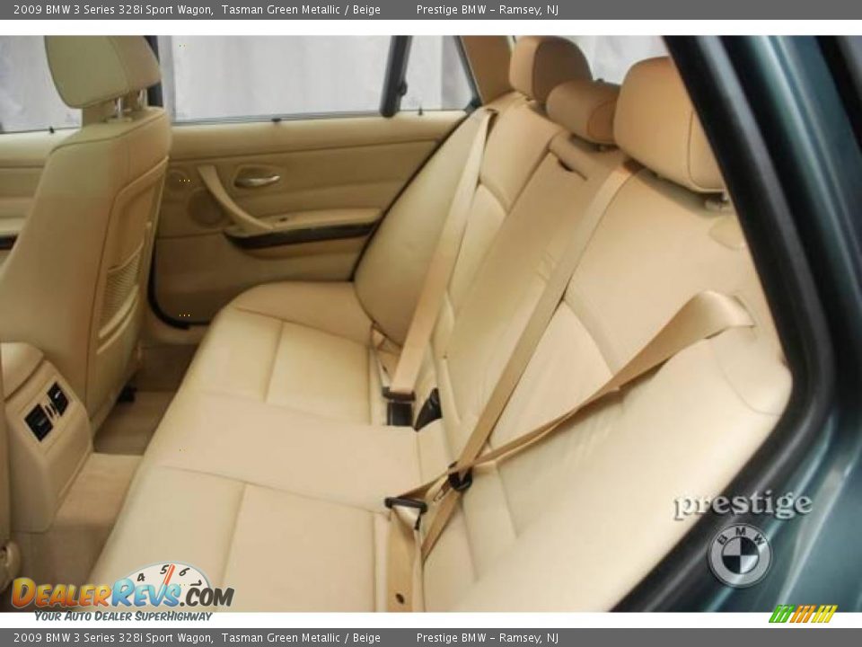 2009 BMW 3 Series 328i Sport Wagon Tasman Green Metallic / Beige Photo #8