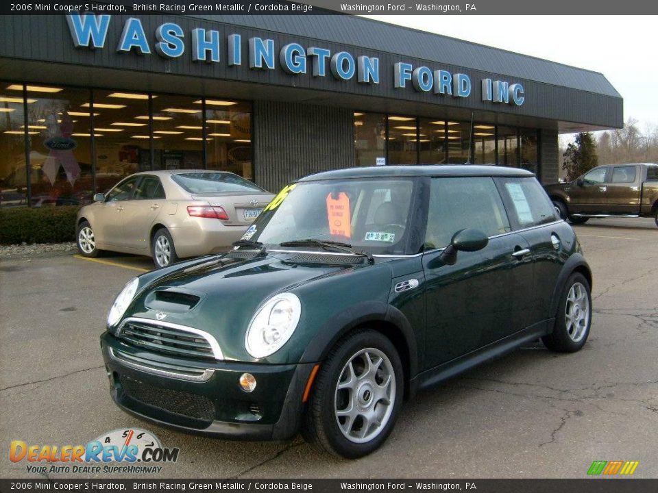 2006 Mini Cooper S Hardtop British Racing Green Metallic / Cordoba Beige Photo #1