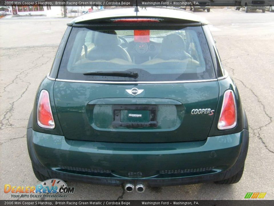 2006 Mini Cooper S Hardtop British Racing Green Metallic / Cordoba Beige Photo #4