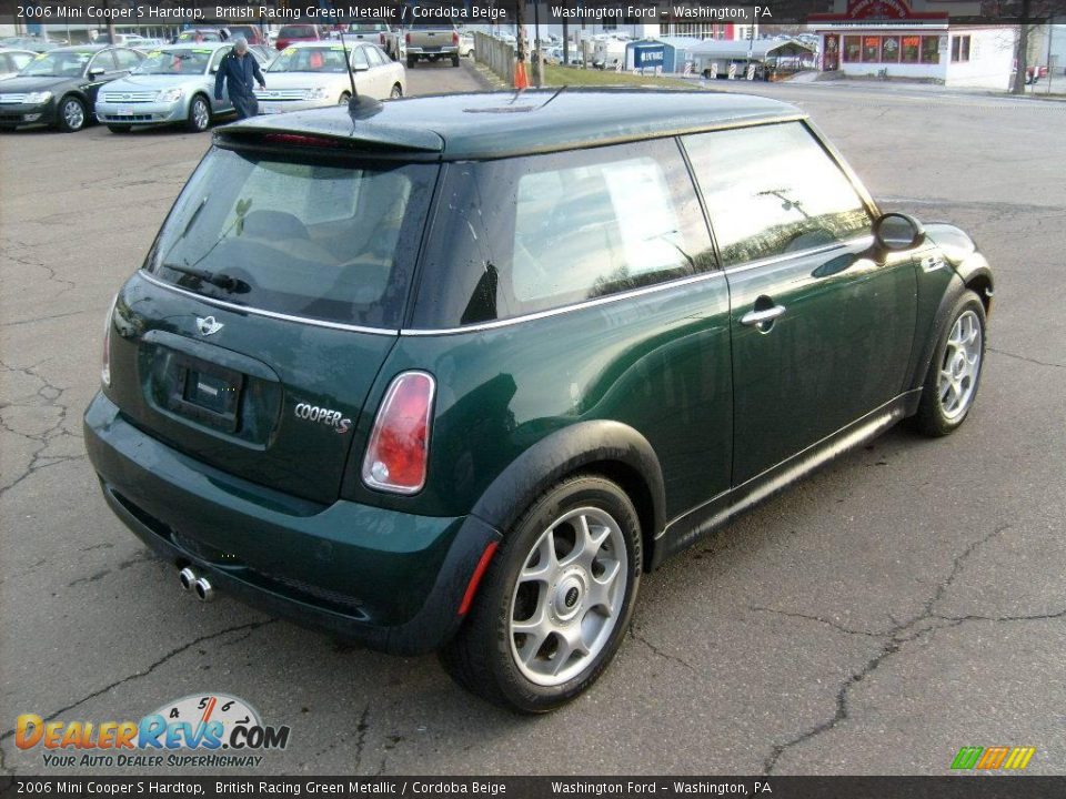 2006 Mini Cooper S Hardtop British Racing Green Metallic / Cordoba Beige Photo #5