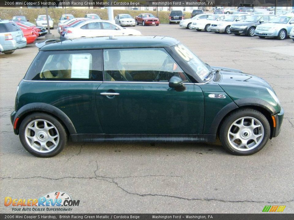 2006 Mini Cooper S Hardtop British Racing Green Metallic / Cordoba Beige Photo #6