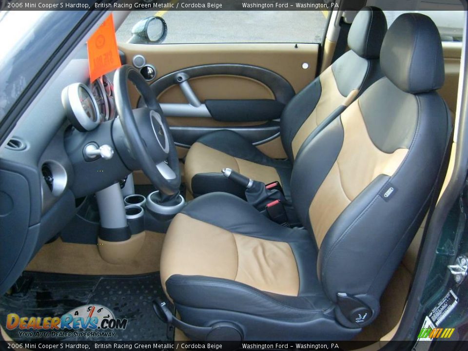 2006 Mini Cooper S Hardtop British Racing Green Metallic / Cordoba Beige Photo #7
