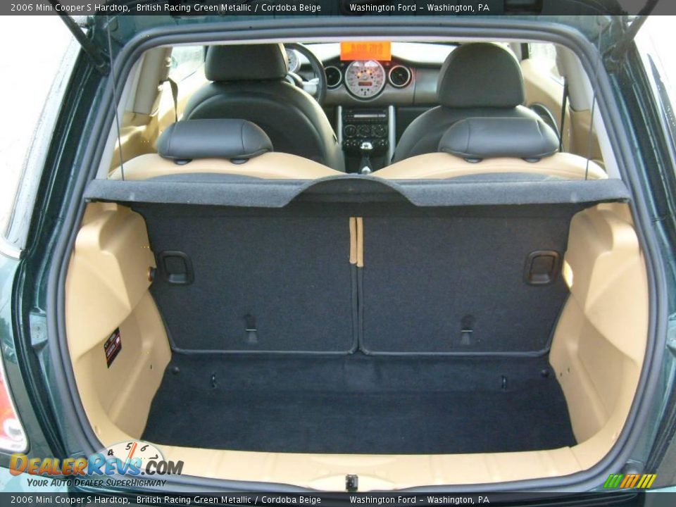 2006 Mini Cooper S Hardtop British Racing Green Metallic / Cordoba Beige Photo #14