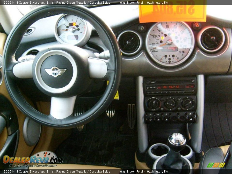 2006 Mini Cooper S Hardtop British Racing Green Metallic / Cordoba Beige Photo #15