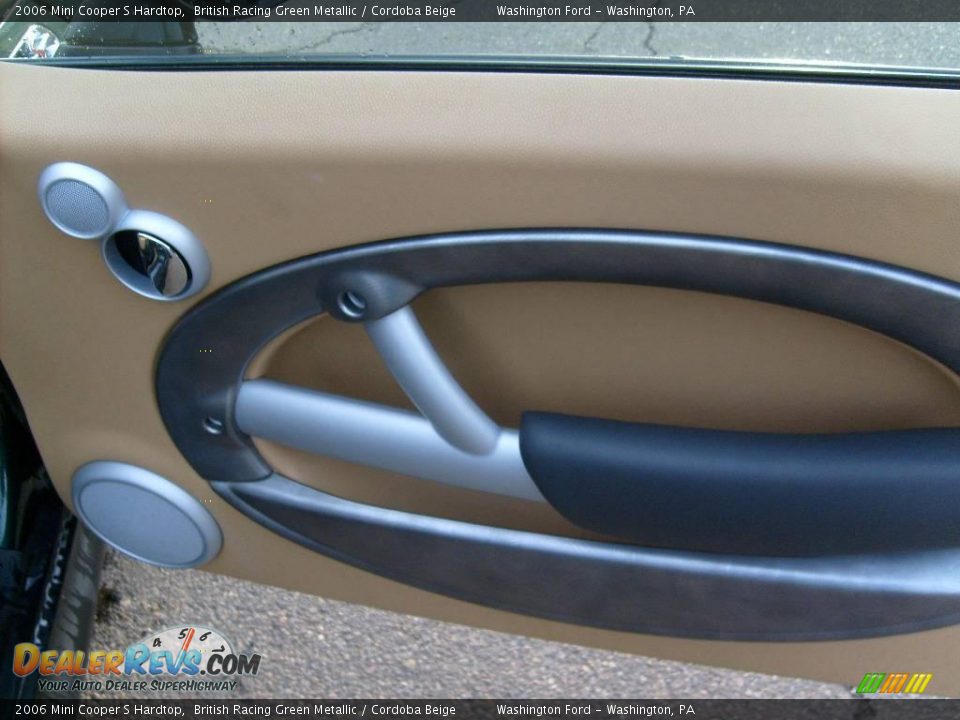 2006 Mini Cooper S Hardtop British Racing Green Metallic / Cordoba Beige Photo #18