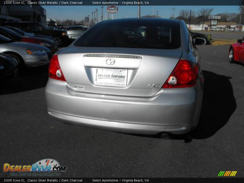 2006 Scion tC Classic Silver Metallic / Dark Charcoal Photo #6