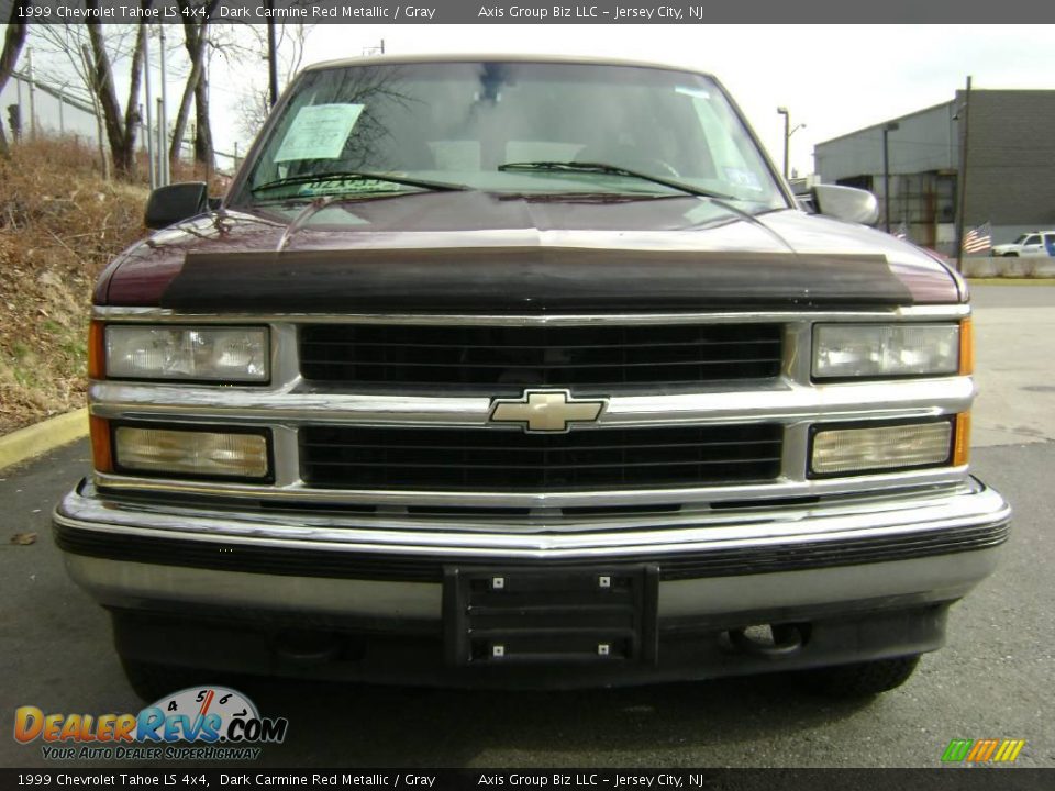 1999 Chevrolet Tahoe LS 4x4 Dark Carmine Red Metallic / Gray Photo #3