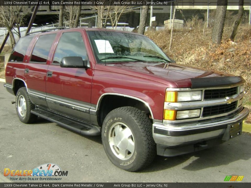 1999 Chevrolet Tahoe LS 4x4 Dark Carmine Red Metallic / Gray Photo #5