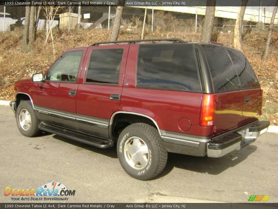 1999 Chevrolet Tahoe LS 4x4 Dark Carmine Red Metallic / Gray Photo #8