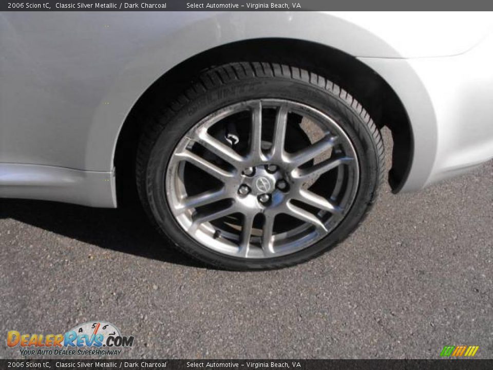 2006 Scion tC Classic Silver Metallic / Dark Charcoal Photo #16