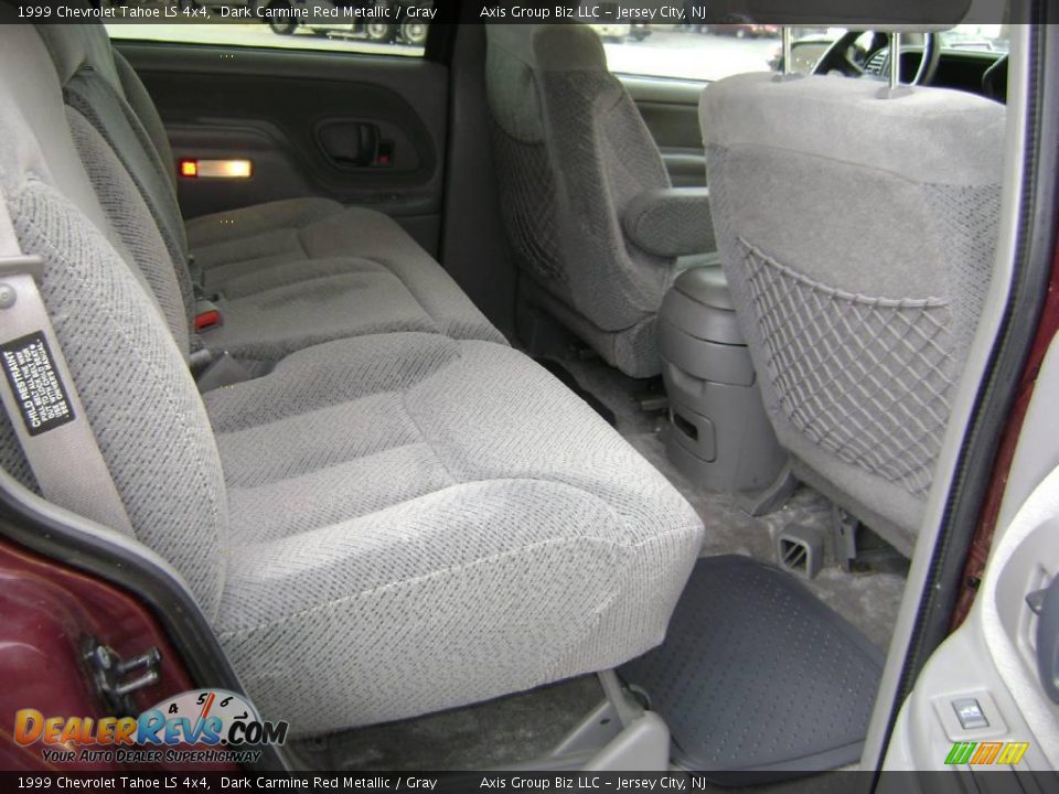 1999 Chevrolet Tahoe LS 4x4 Dark Carmine Red Metallic / Gray Photo #14