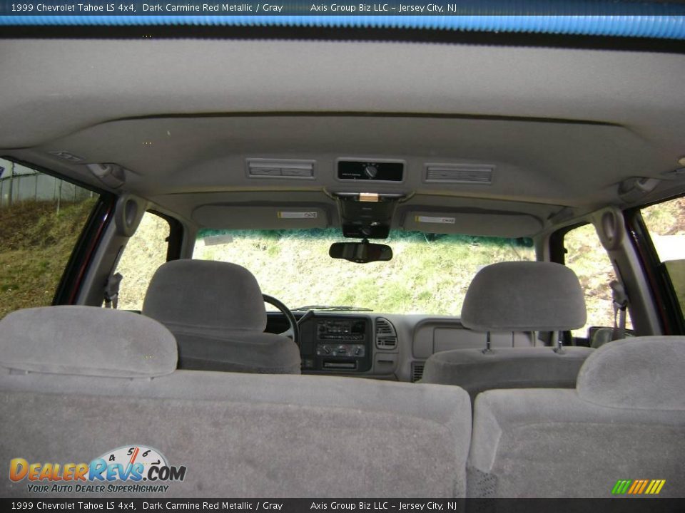 1999 Chevrolet Tahoe LS 4x4 Dark Carmine Red Metallic / Gray Photo #22