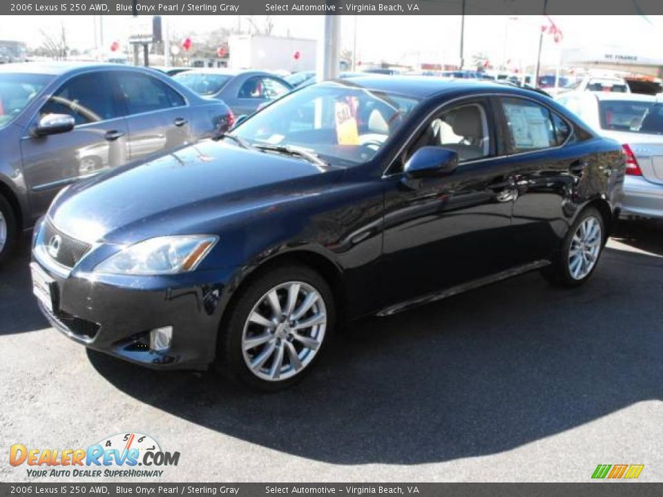 2006 Lexus IS 250 AWD Blue Onyx Pearl / Sterling Gray Photo #1